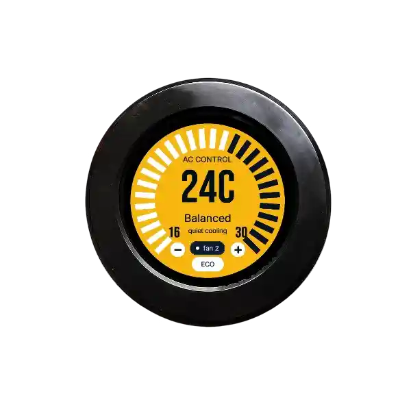 Thermostat control running on a round geaOS board